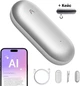 Комплект PLAUD PIN AI з Chat GPT (Silver 02) + Кейс для зберігання (Silver 02) 10х19х4 см - изображение 1