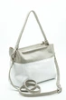 Сумка из натуральной кожи маленькая ARTiS Bags 1679 9181-4829 Бело - серая - изображение 3