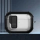 Протиударний захисний чохол Locking Button кейс для навушників Airpods Pro 3 Black - изображение 2
