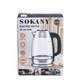 Электрочайник Sokany SK-SH-1069, 2 л, прозрачный, 2000 Вт, кухонный прибор, электрический чайник - изображение 13