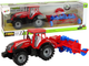 Zabawka LEAN Toys Ciągnik z pługiem z napędem frykcyjnym Czerwony 14844 (5905515353090) - obraz 2