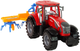 Zabawka LEAN Toys Ciągnik ze zgrabiarką z napędem frykcyjnym Czerwony 14837 (5905515353021) - obraz 7