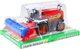 Zabawka LEAN Toys Kombajn zbożowy farmerski rolniczy z hederem napędem Czerwony 24797 (5905991058472) - obraz 1