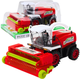 Zabawka LEAN Toys Kombajn rolniczy farmerski z hederem i napędem Czerwony 25001 (5905991060512) - obraz 2