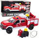 Zabawka LEAN Toys Samochód strażacki gaśniczy z wodą oraz ze światłami i dźwiękami 1:12 Biało-czerwony 24714 (5905991057642) - obraz 2