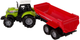 Zabawka LEAN Toys Traktor z przyczepką i z dźwiękiem Zielony 11109 (5905515354035) - obraz 4