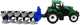 Zabawka LEAN Toys Traktor z pługiem farma Zielony 14850 (5905515353151) - obraz 5