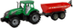 Zabawka LEAN Toys Traktor z przyczepą z napędem frykcyjnym Zielono-czerwony 14834 (5905515352994) - obraz 3