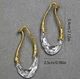 Женские сережки большие Стильные jewelry Золотистые - изображение 7