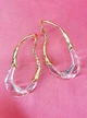 Женские сережки большие Стильные jewelry Золотистые - изображение 9