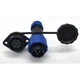 Роз'єм герметичний SZC16 3P-M-FL (3pin, 10A, 380V) вилка кабельна+розетка приборна - зображення 1