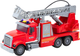 Zabawka LEAN Toys Wóz strażacki z drabiną wysięgnikiem napędem wodą światłami i dźwiękami 24691 (5905991060413) - obraz 3
