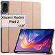 Чехол для планшета BeCover Smart Case для Xiaomi Redmi Pad 2 11" Rose Gold (BC_713645) - изображение 1