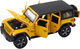Zestaw zabawek LEAN Toys metalowy z napędem oraz ze światłami i dźwiękami Auto terenowe + Kamper 1:32 Żółty 24746 (5905991057963) - obraz 4