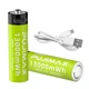 Батарейки Pujimax 18650 Li-Ion 13000mWh з Type-C зарядкою, 2 шт - зображення 1