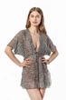 Халат пляжный женский из сеточки Felisiya Lingerie 87-лео One size(L-XL) Черный - изображение 2