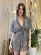 Халат пляжный женский из сеточки Felisiya Lingerie 87-лео One size(L-XL) Черный - изображение 6