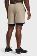 Чоловічі бежеві шорти UA Vanish Woven 2in1 Sts Under Armour SM 1373764-203 - изображение 3