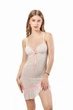 Нічна сорочка жіноча з сіточки Felisiya Lingerie Айворі 52-004 S - зображення 2