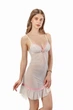 Нічна сорочка жіноча з сіточки Felisiya Lingerie Айворі 52-004 S - зображення 9