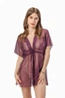 Халат пляжний жіночий із сіточки Felisiya Lingerie Сливове вино 87-076с One size(S-M) - зображення 1