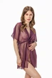 Халат пляжний жіночий із сіточки Felisiya Lingerie Сливове вино 87-076с One size(S-M) - зображення 2