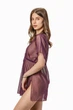 Халат пляжний жіночий із сіточки Felisiya Lingerie Сливове вино 87-076с One size(S-M) - зображення 6