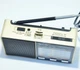 Портативний радіоприймач з ліхтариком FM приймач на батарейках АА або батарея BL-5C USB MP3 Golon RX-8866 Золотистий - изображение 4