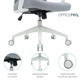 Офисное кресло OfficePro Harmony OC310-W-LG-LG (OC310-W-LG-LG) - изображение 14