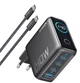 Зарядное устройство Anker 140 Вт для ноутбуков и смартфонов 4 порта USB-C и USB-A с дисплеем черное - изображение 1