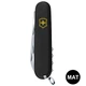 Складной нож Victorinox CLIMBER MAT черный матовый лак из желтого - изображение 1