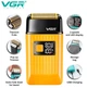 Аккумуляторная электробритва VGR V-357 для бритья бороды и усов шейвер с триммером желтый - изображение 5