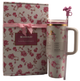 Термос термокружка Stanley Quencher H2.0 Tumbler из нержавеющей стали 1,18 л Ribbon Roza KT6007856 - изображение 1