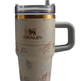 Термос термочашка Stanley Quencher H2.0 Tumbler з нержавіючої сталі Roza Beaux Blue 0,59 л KT6007863 - зображення 8