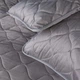 Набор покрывало MirSon Евро 200x220 см + Наволочки №5051 Velor charm Light Gray 50x70 см 2 шт Велюр + Микрофибра (2200008376826) - изображение 5