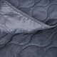 Набор покрывало MirSon Полуторный 150x210 см + Наволочки №5052 Velor charm Dark Gray 50x70 см 2 шт Велюр + Микрофибра (2200008376864) - изображение 2