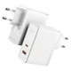 Сетевое зарядное устройство Baseus GaN5 Pro 2 порта, USB + Type-C 100W + кабель Type-C/Type-C 1М (CCGP090202) - зображення 3