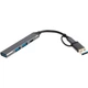 Концентратор Dynamode USB Type-C + USB-A to 1хUSB-C 3.0 1хUSB-A 3.0 2xUSB-A 2.0 dark grey (DM-UH-314AC) - зображення 2