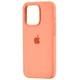 Чехол Fiji Silicone Case для Apple iPhone 13 Pro Max бампер накладка Soft Touch с микрофиброй Orange Sorbet - изображение 1