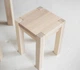 Табурет дерев'яний кухонний KOSKO legs S-1 35*35*48 Ясен Weiss - изображение 3