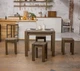 Табурет дерев'яний кухонний KOSKO legs S-1 35*35*48 Дуб Ebenholz - изображение 2