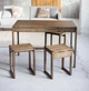 Табурет дерев'яний кухонний KOSKO Legs S-2 37*32*47 Ясен Ebenholz - изображение 3