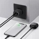 Зарядний пристрій Baseus Compact Charger 2USB 10.5W, чорний, EU (CCXJ010201) - зображення 3