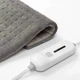 Электрогрелка массажная подстилка MASSAGING WEIGHTED HEATING PAD 30x50 см 160 Вт Серая с нагревом и вибрацией для спины с утяжелением для глубокого мышечного расслабления и профессионального домашнего массажа - изображение 4
