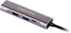 USB-hub Kruger&Matz USB-Type-C - HDMI/USB3.0/USB2.0 Grey (5901890040525) - obraz 3