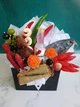 Чоловічий букет з мила - Шашлик, креветки, оливки, водка - зображення 1