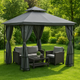 Dach do pawilonu ogrodowego 3x3 m ModernHome by Multistore (1701-C3X3-GRAY) - obraz 2