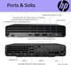 Компютер персональний неттоп HP Pro 400-G9 Mini, Intel i3-13100T, 8GB, F512GB, UMA, WiFi, кл+м, 3р, Win11P (884V0EA) - изображение 6