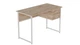Компьютерный стол Ferrum-decor Дакота 75x120x60 белый ДСП Дуб Сан-Марино 16мм (FRD-102091) - изображение 1