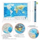 Скретч-карта мира Discovery Map, Silver - изображение 3